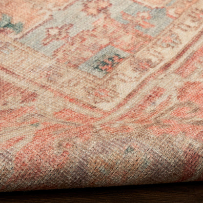 Nourison Home Vintage Washables  Coral Taupe  Traditional