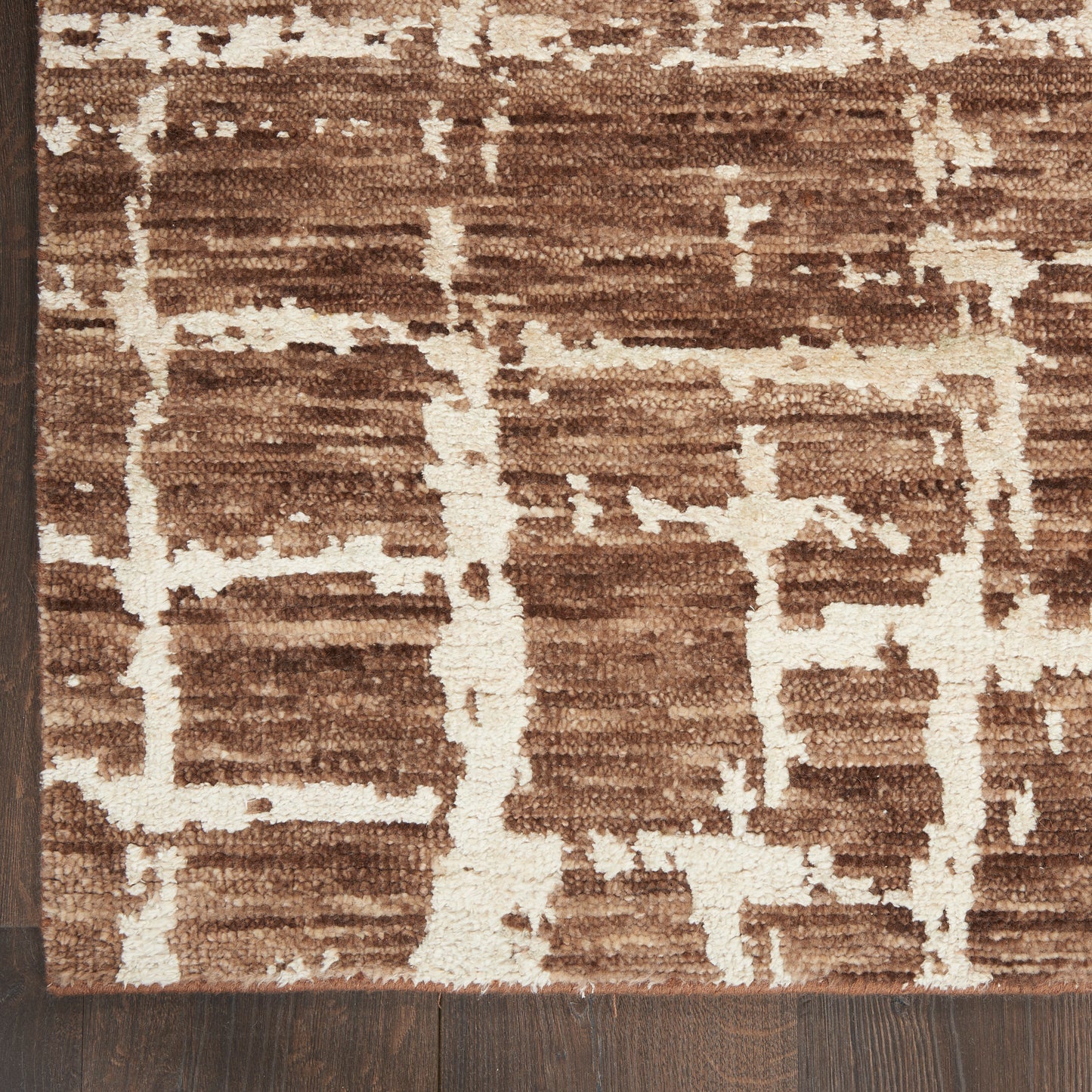 Nourison Home Luna  Mocha Ivory  Contemporary
