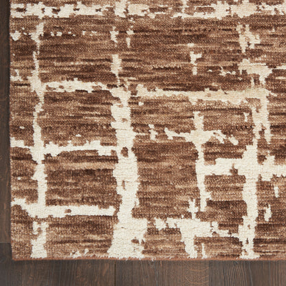 Nourison Home Luna  Mocha Ivory  Contemporary