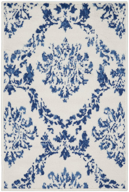 Nourison Home Whimsicle WHS01 Ivory Navy Contemporary Power-loomed Rug