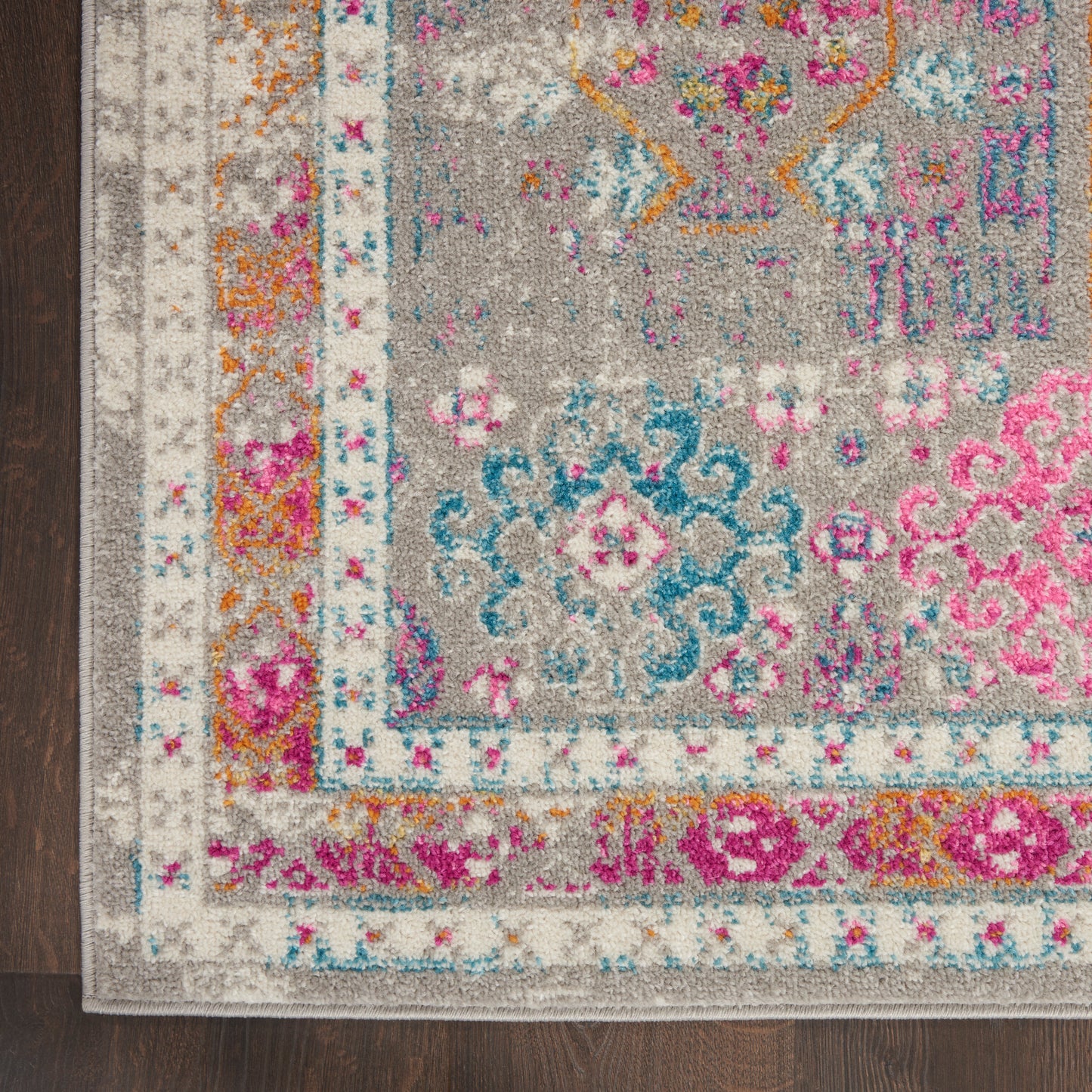 Nourison Home Passion  Grey Multicolor  Transitional