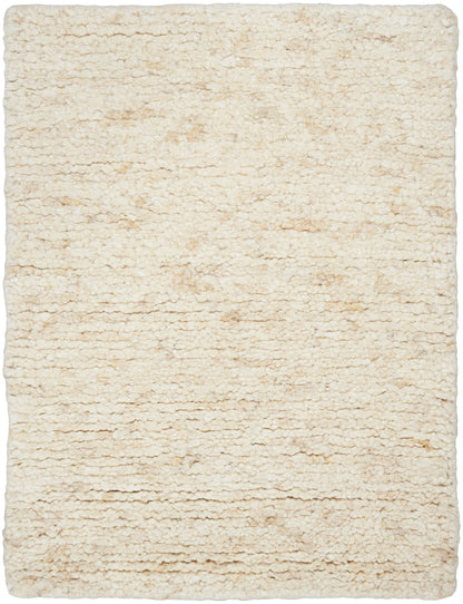 Calvin Klein CK042 Billows BIL01 Ivory Beige Contemporary Hand Knotted Rug