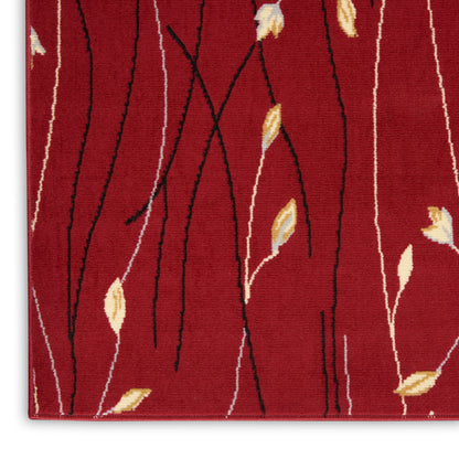 Nourison Home Grafix  Red  Contemporary