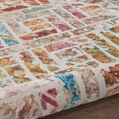 Nourison Home Radiant  Grey Multicolor  Transitional