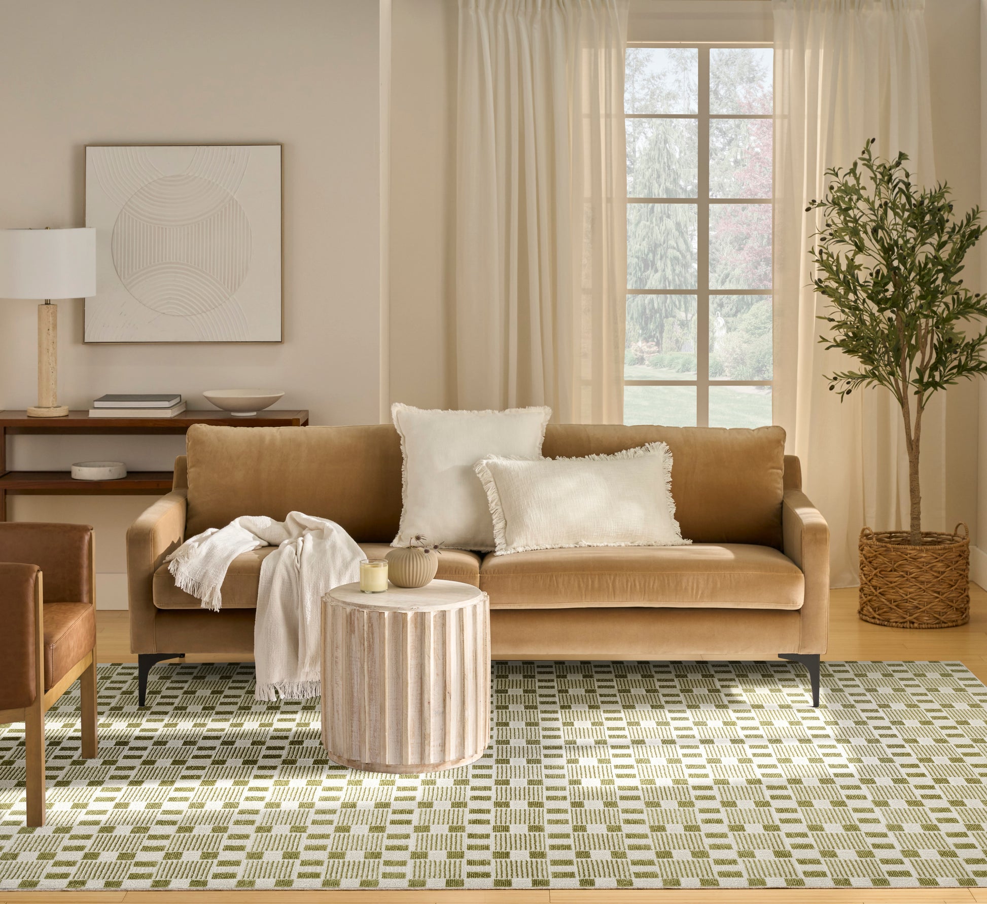 Nourison Home Nordic  Green  Contemporary