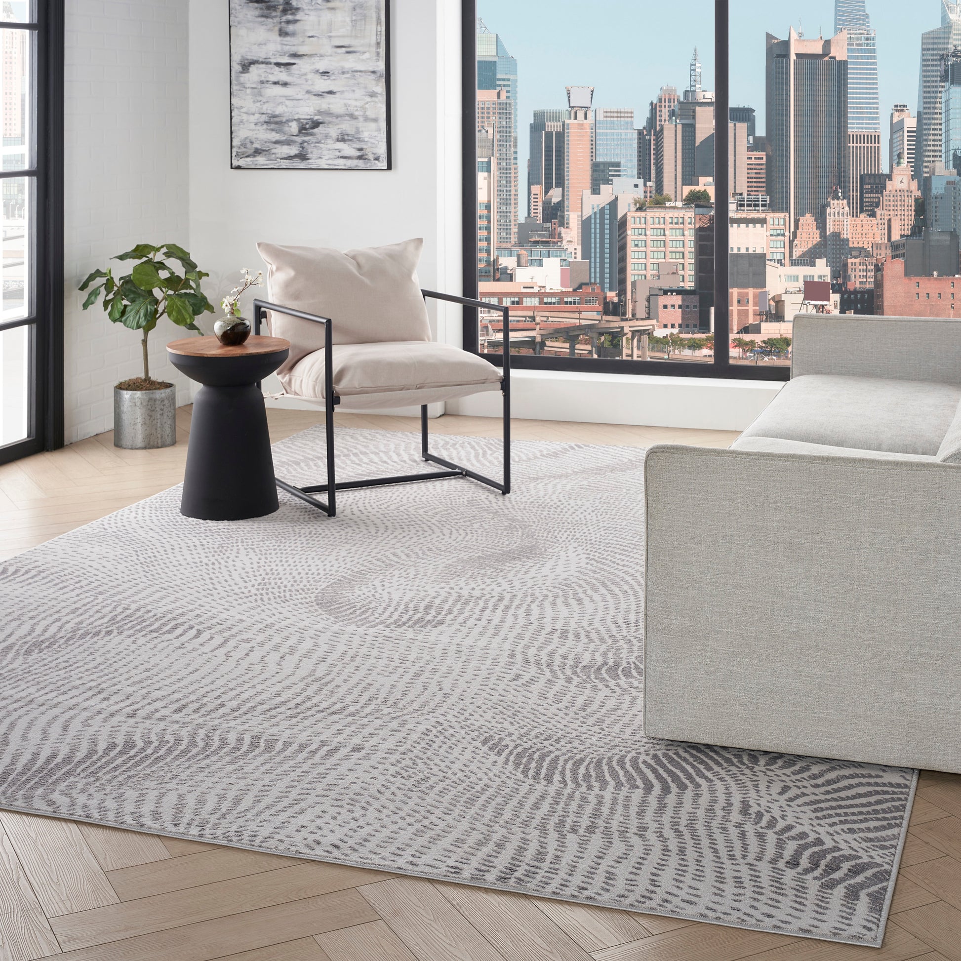 DKNY Central Park West  Grey  Contemporary