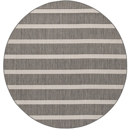 Nourison Home Positano POS03 Charcoal Ivory Contemporary Power-loomed Rug