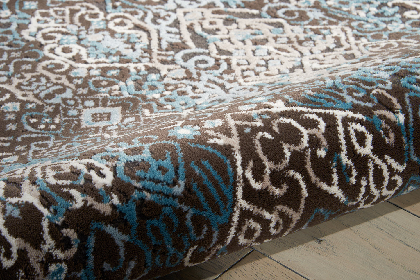 Nourison Home Karma  Blue  Transitional