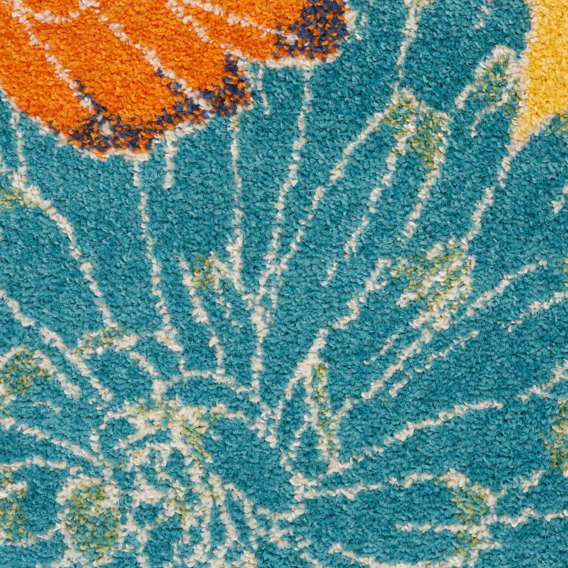 Nourison Home Allur  Yellow Multicolor  Contemporary