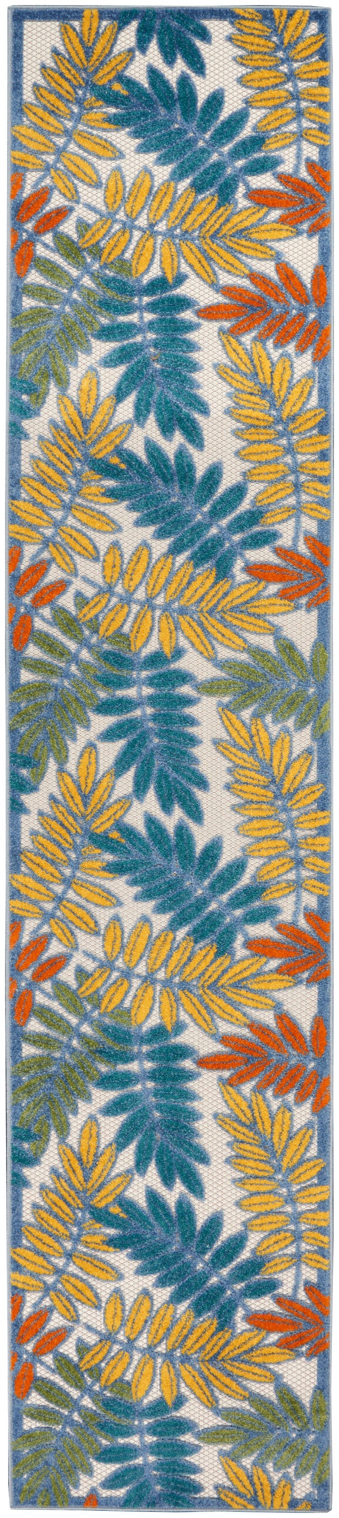 Nourison Home Aloha ALH18 Ivory Multicolor Contemporary Power-loomed Rugs