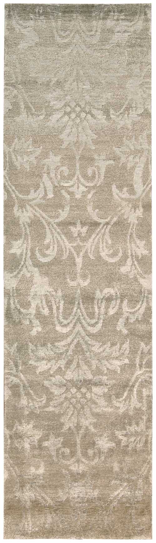Nourison Home Silk Shadows SHA03 Light Gold Contemporary Knotted Rug