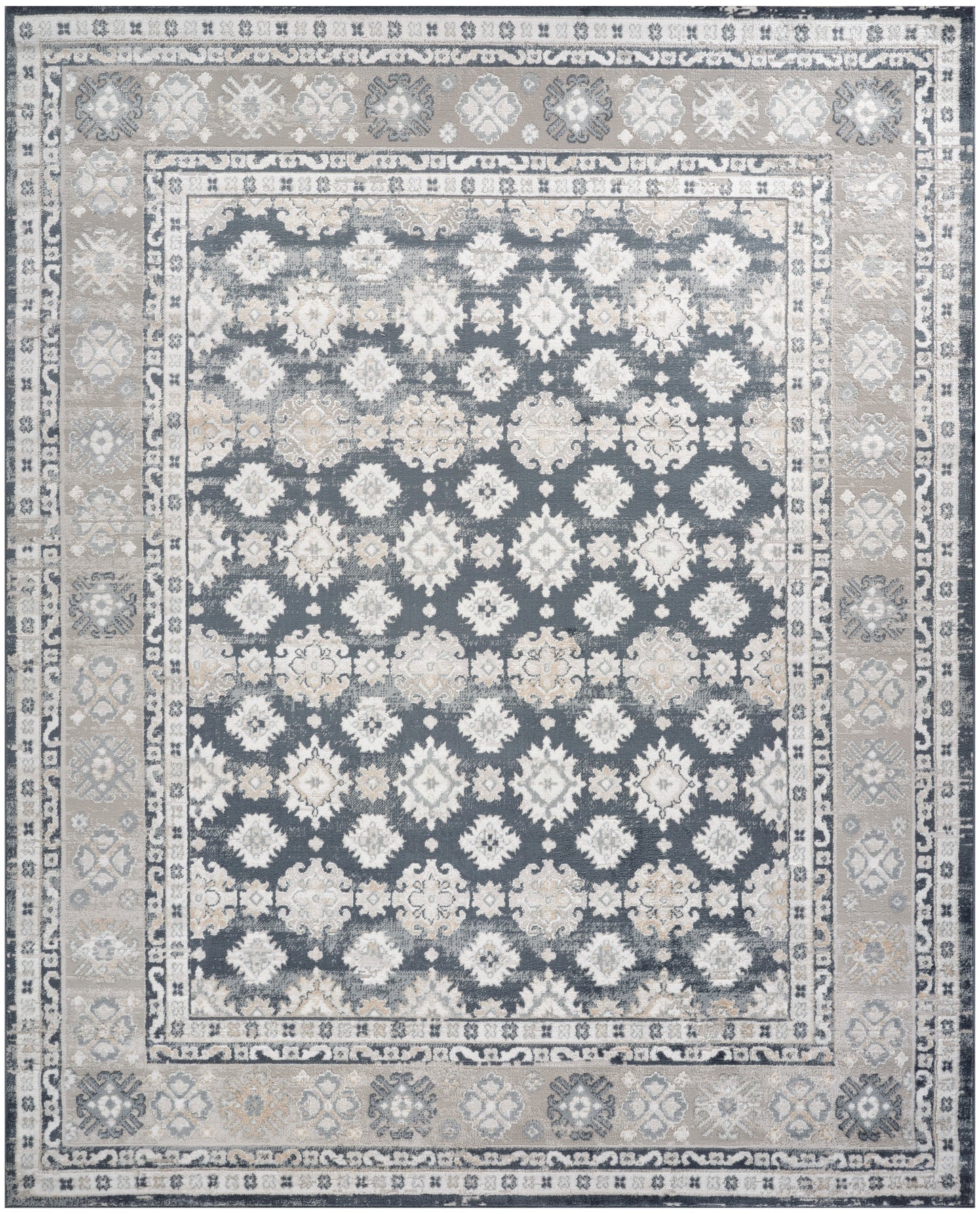 Nourison Home Dekor  Grey Navy  Traditional