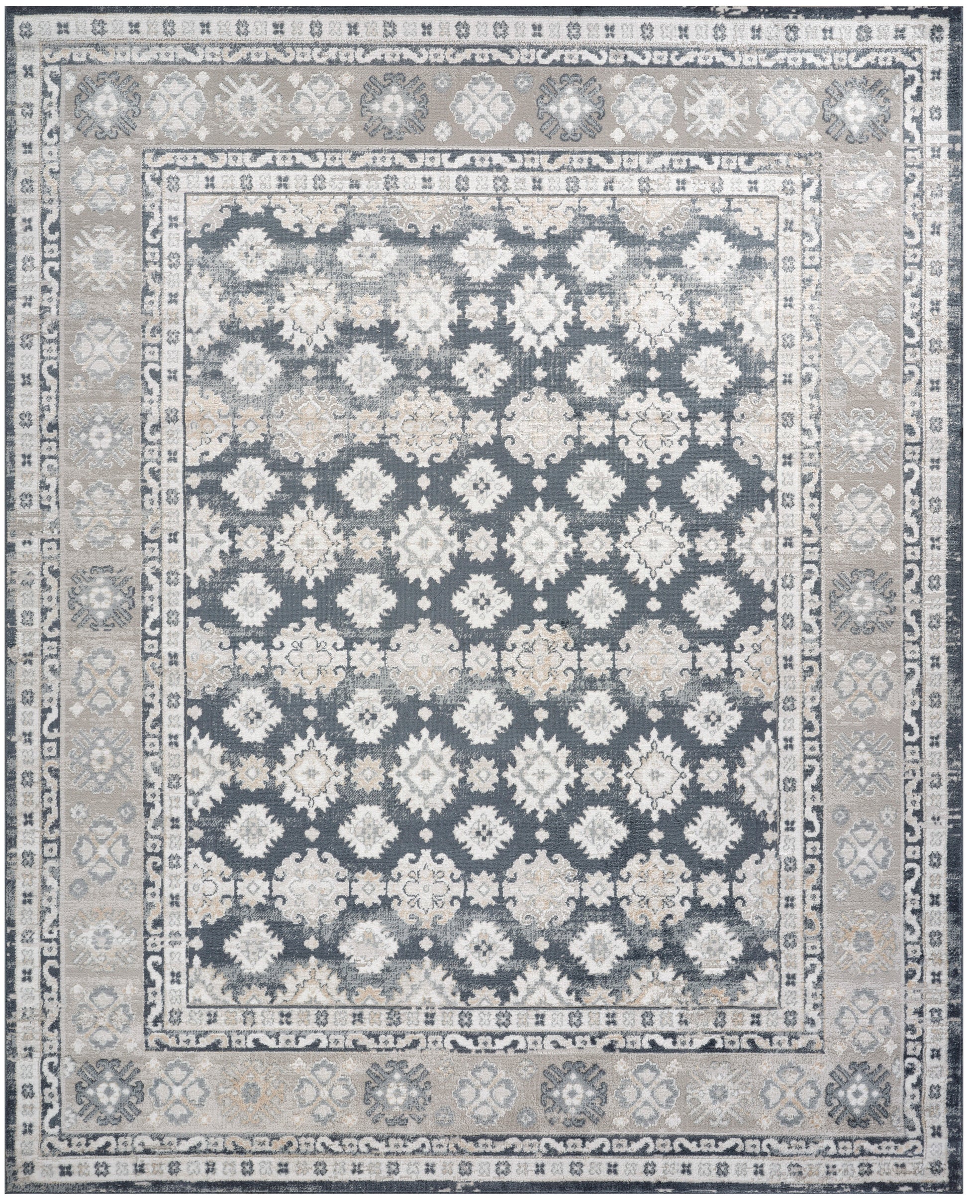 Nourison Home Dekor  Grey Navy  Traditional