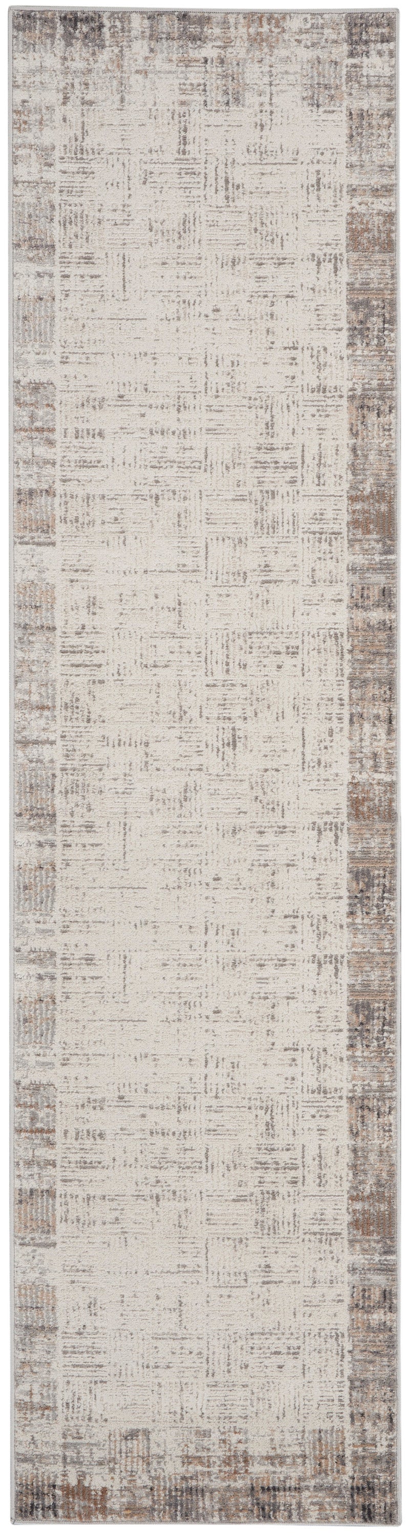 Nourison Home Elation ETN05 Ivory Grey Contemporary Power-loomed Rug