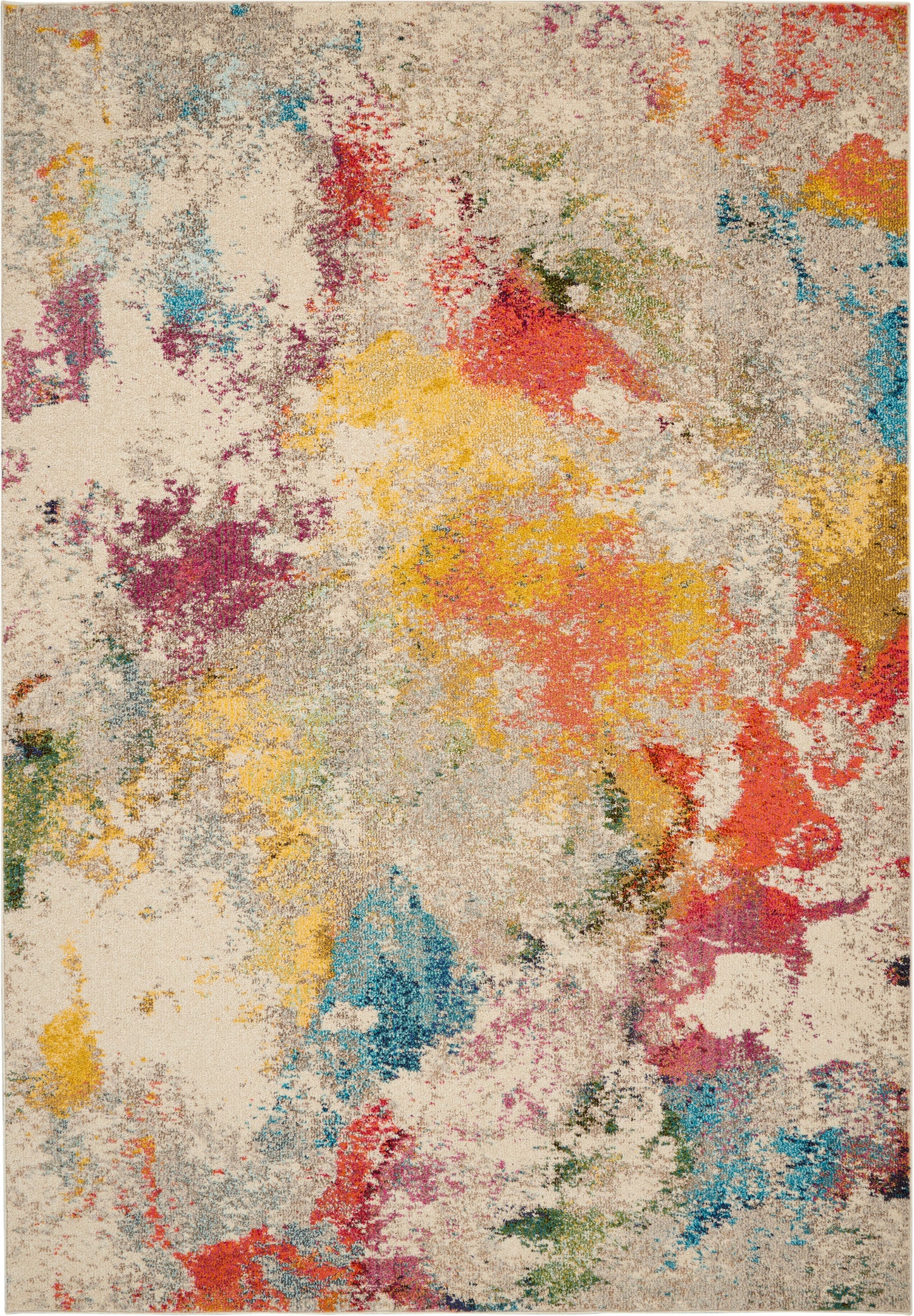 Nourison Home Celestial CES12 Ivory Multicolor Contemporary Power-loomed Rugs