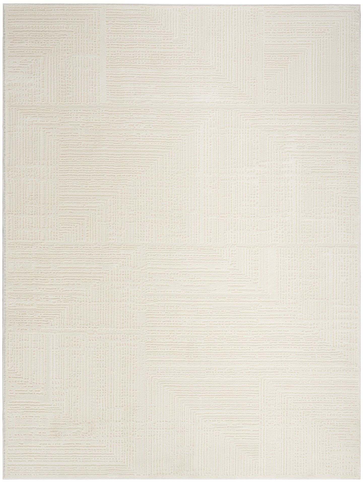 Nourison Home Sustainable Trends SUT07 Ivory Contemporary Power-loomed Rug