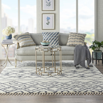 Nourison Home Serenity Shag  Ivory Slate  