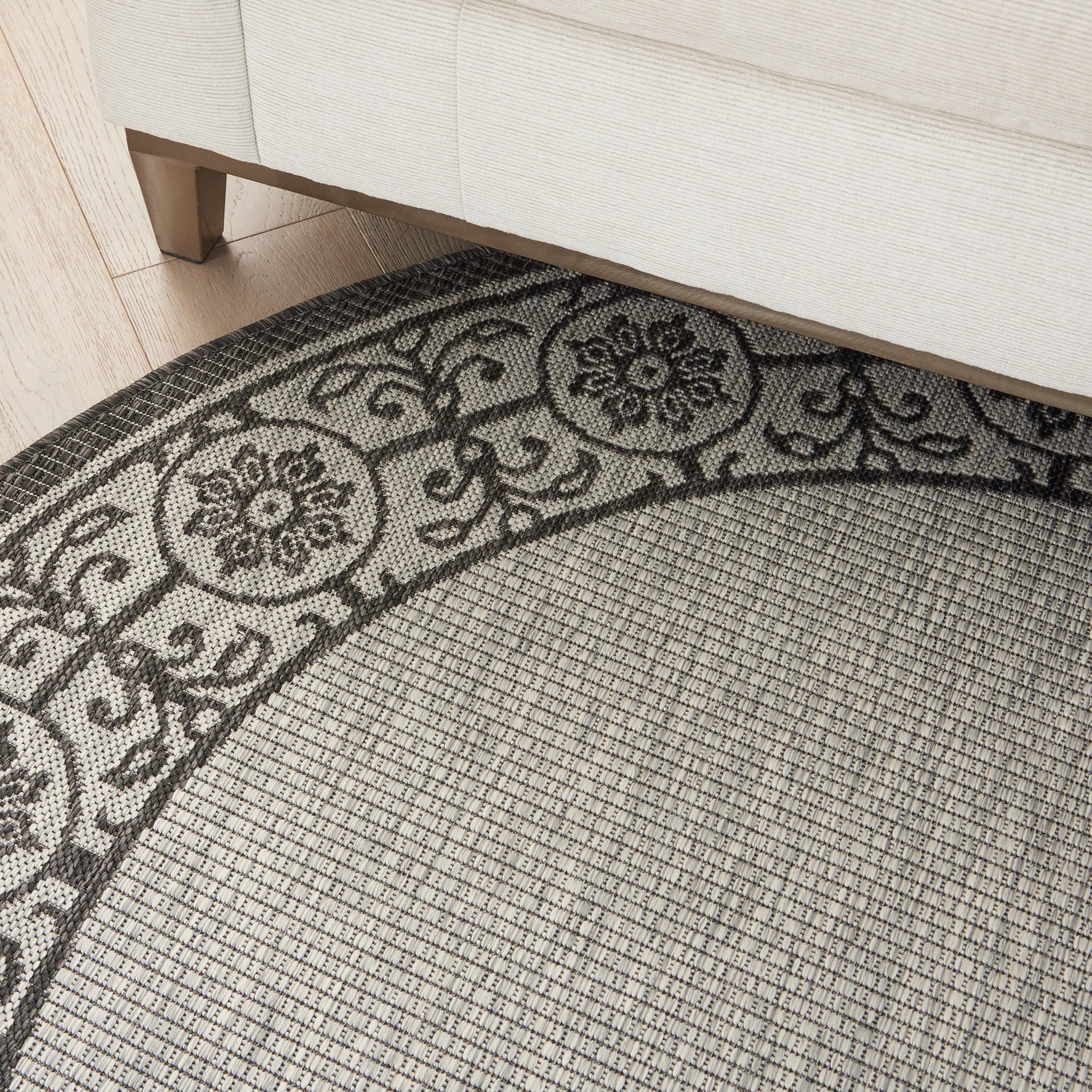 Nourison Home Country Side  Ivory Charcoal  Transitional