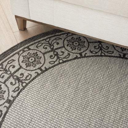 Nourison Home Country Side  Ivory Charcoal  Transitional