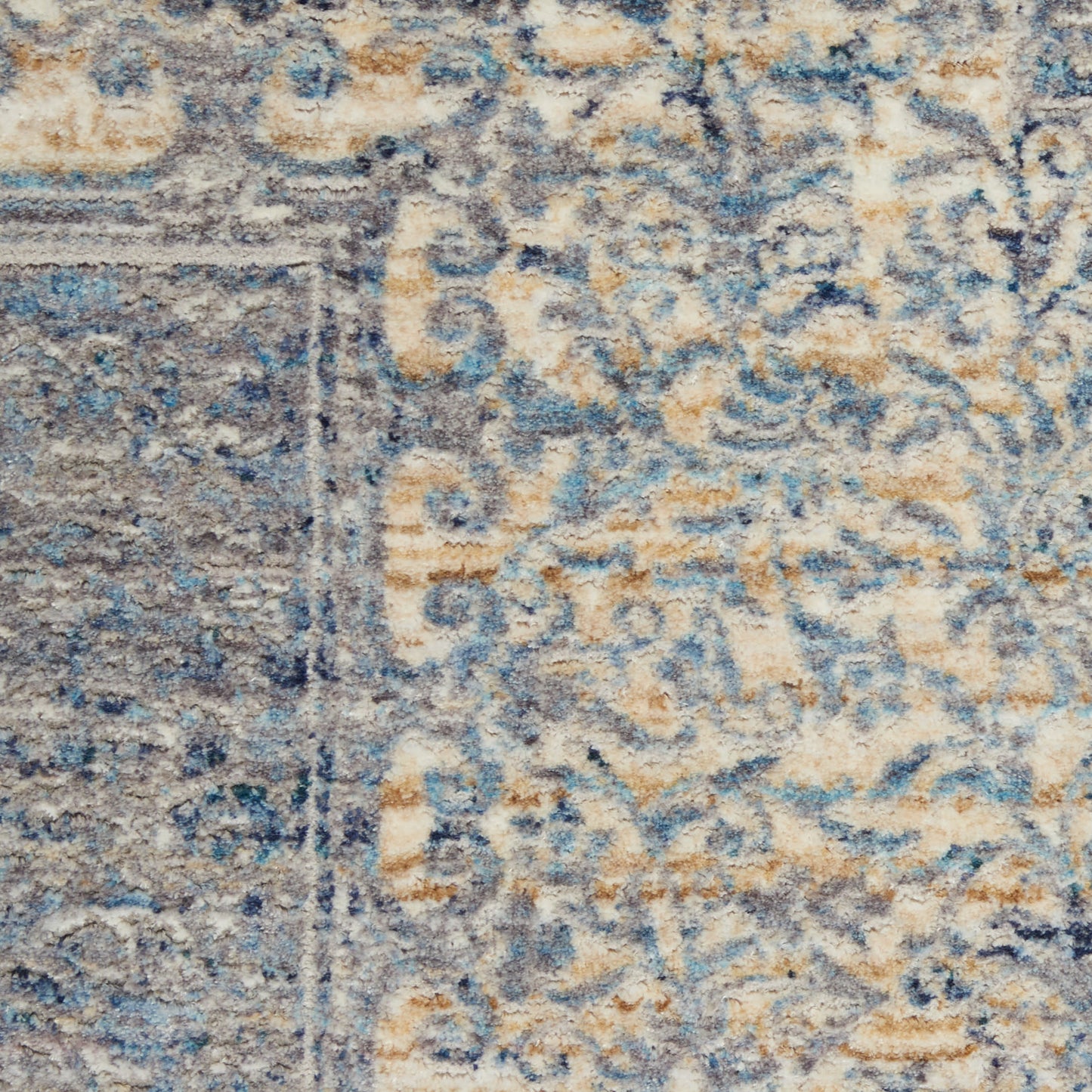Nourison Home Lustrous Weave  Blue Grey  