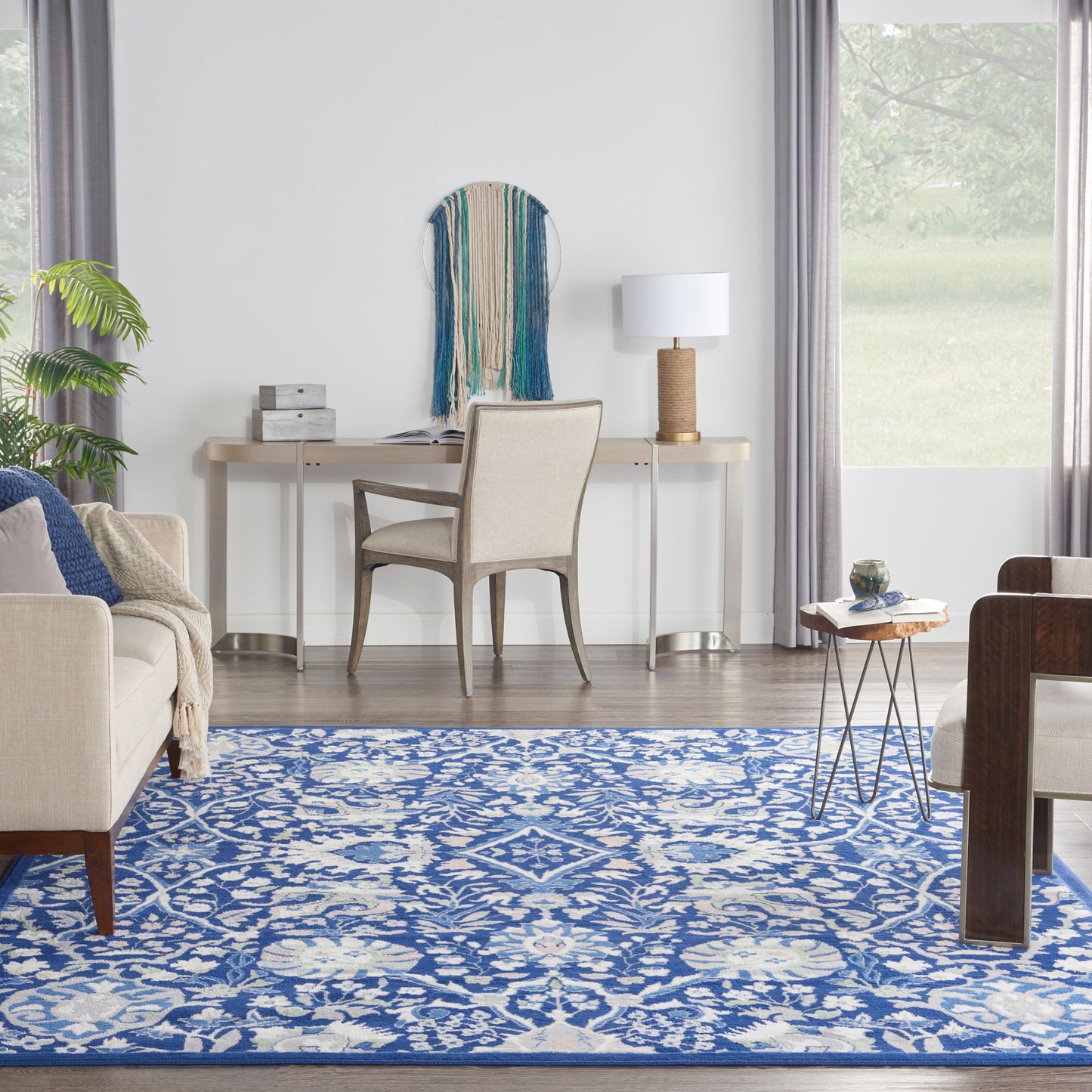 Nourison Home Whimsicle  Navy Multicolor  Traditional