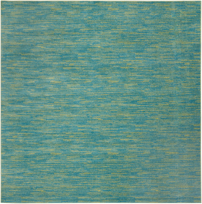 Nourison Home Nourison Essentials NRE01 Blue Green Contemporary Power-loomed Rug
