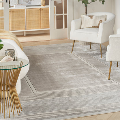 Nourison Home Glitz  Silver  Contemporary