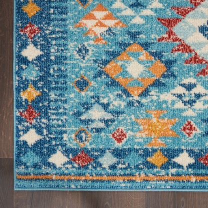 Nourison Home Passion  Blue Multicolor  Transitional