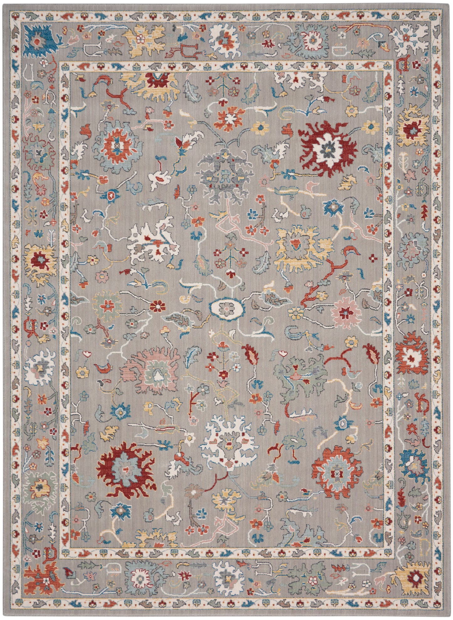 Nourison Home Parisa PSA03 Grey Traditional Loom-woven Rug