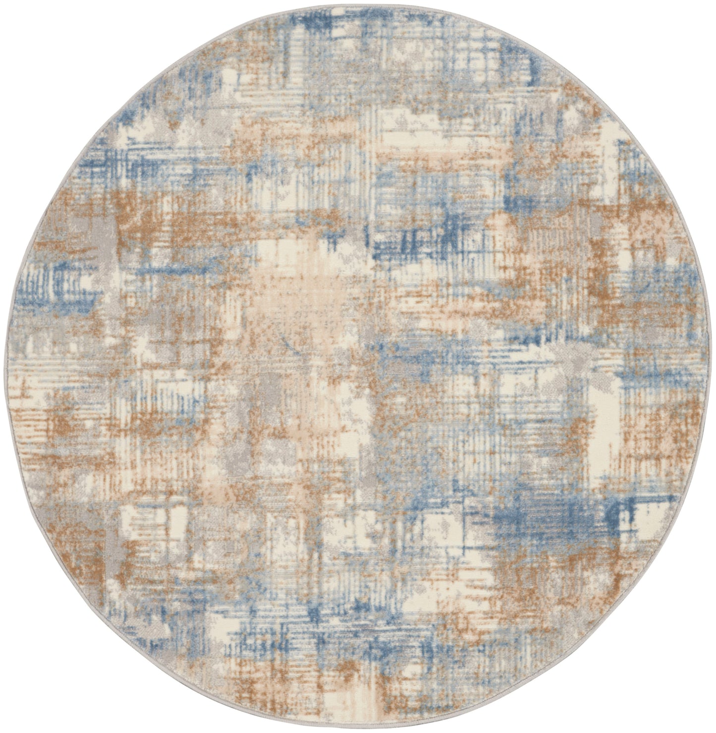 Calvin Klein CK950 Rush CK951 Blue Beige Contemporary Power-loomed Rug