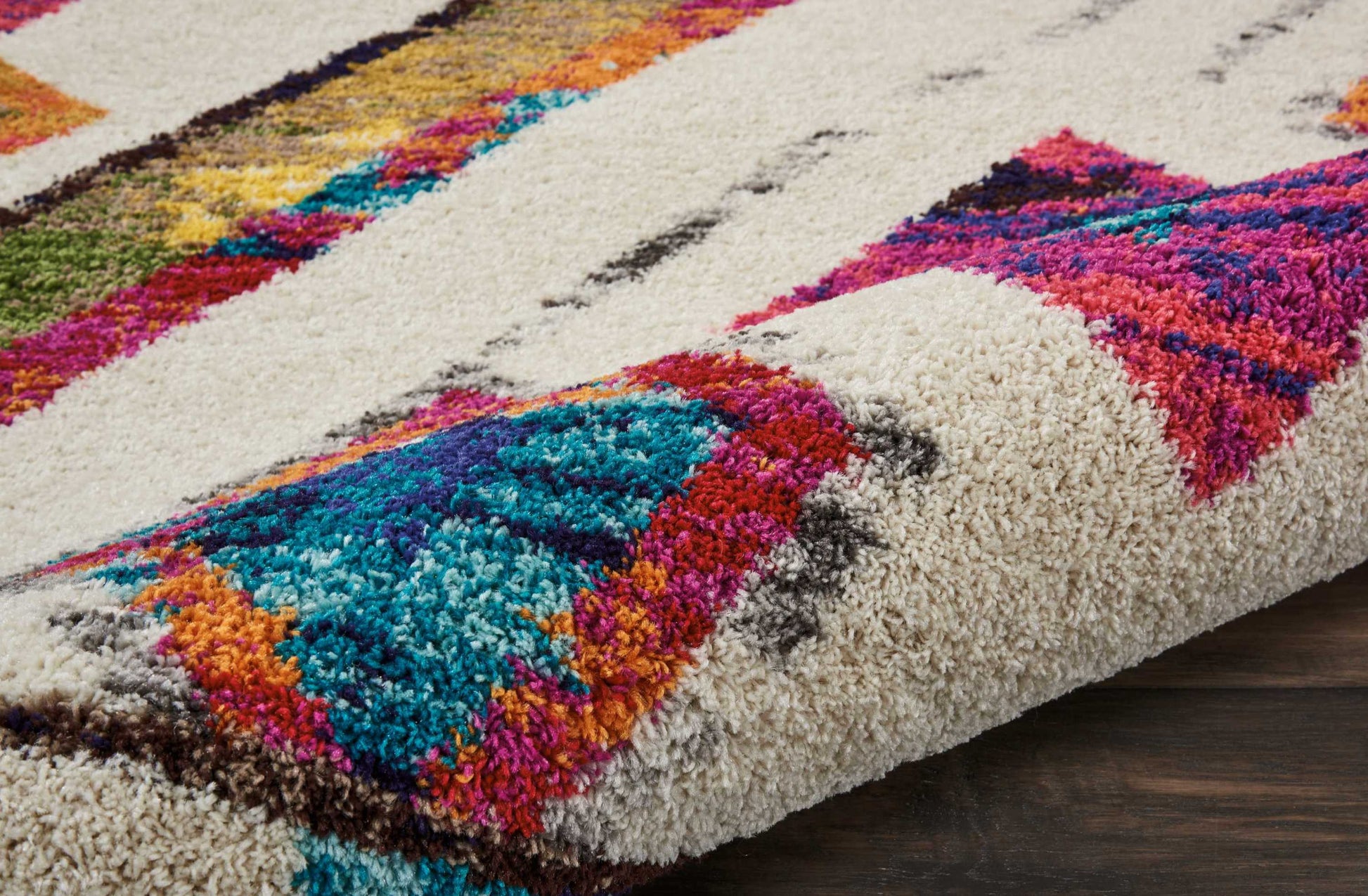 Nourison Home Nomad  Ivory Multicolor  Transitional