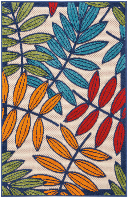 Nourison Home Aloha ALH18 Multicolor Contemporary Power-loomed Rugs