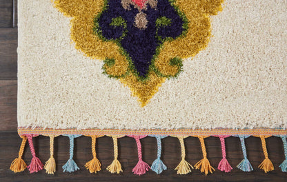 Nourison Home Nomad  Ivory Multicolor  Transitional