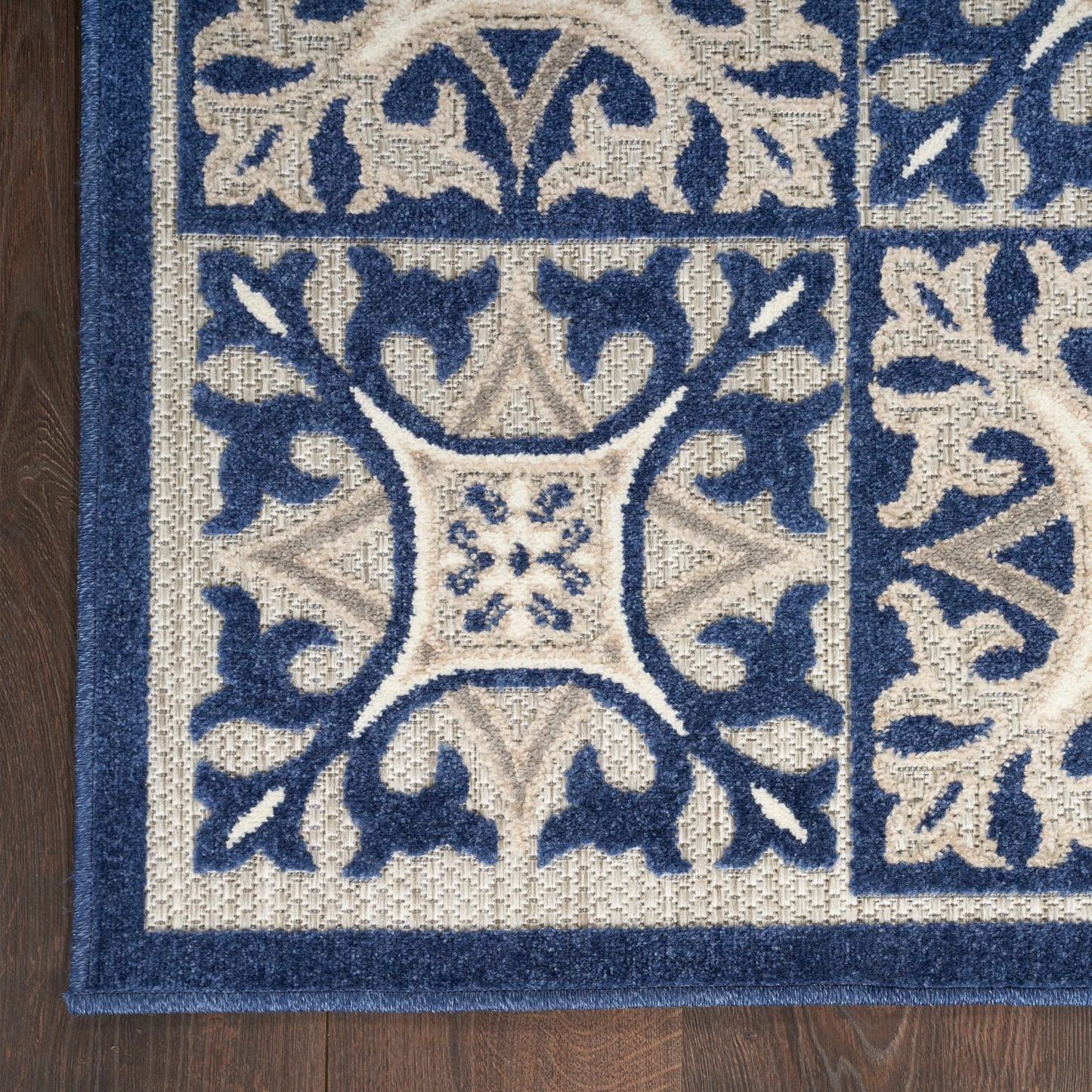 Nourison Home Aloha  Blue  Contemporary
