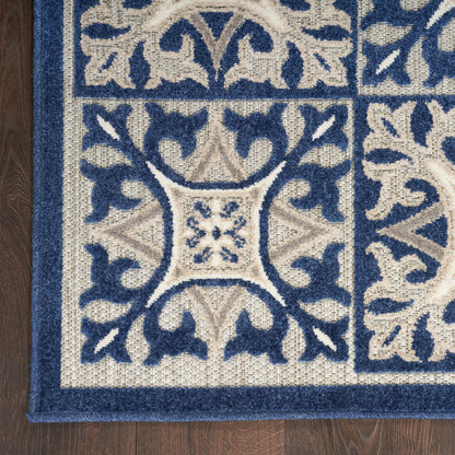 Nourison Home Aloha  Blue  Contemporary