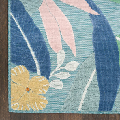 Nourison Home Suncoast  Blue Multicolor  Contemporary