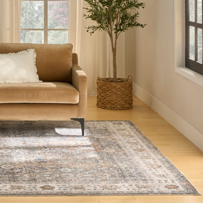 Nourison Home Astra Machine Washable  Ivory Multicolor  Traditional