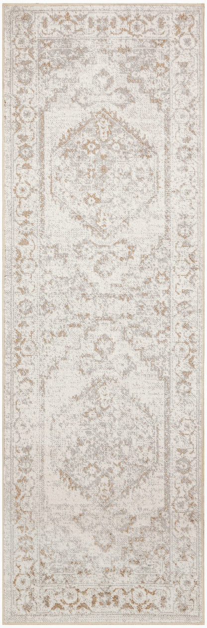 Nourison Home Astra Machine Washable ASW11 Grey Traditional Power-loomed Rug