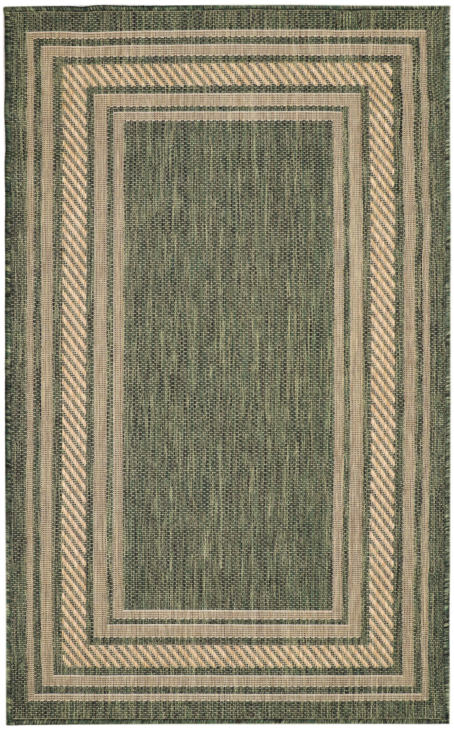 Nourison Home Horizon Indoor/Outdoor HOZ03 Green Contemporary Power-loomed Rug