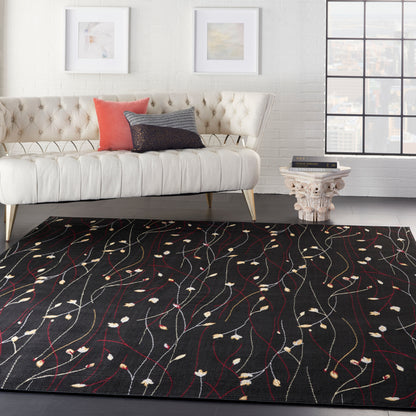 Nourison Home Grafix  Black  Contemporary
