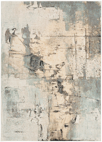 Nourison Home Washable Decor WSD09 Blue Contemporary Loom-woven Rug