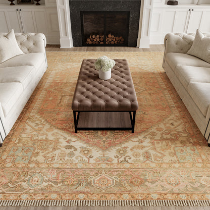 Nourison Home Heritage Vine  Rust  Traditional