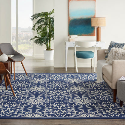Nourison Home Jubilant  Navy Ivory  Transitional