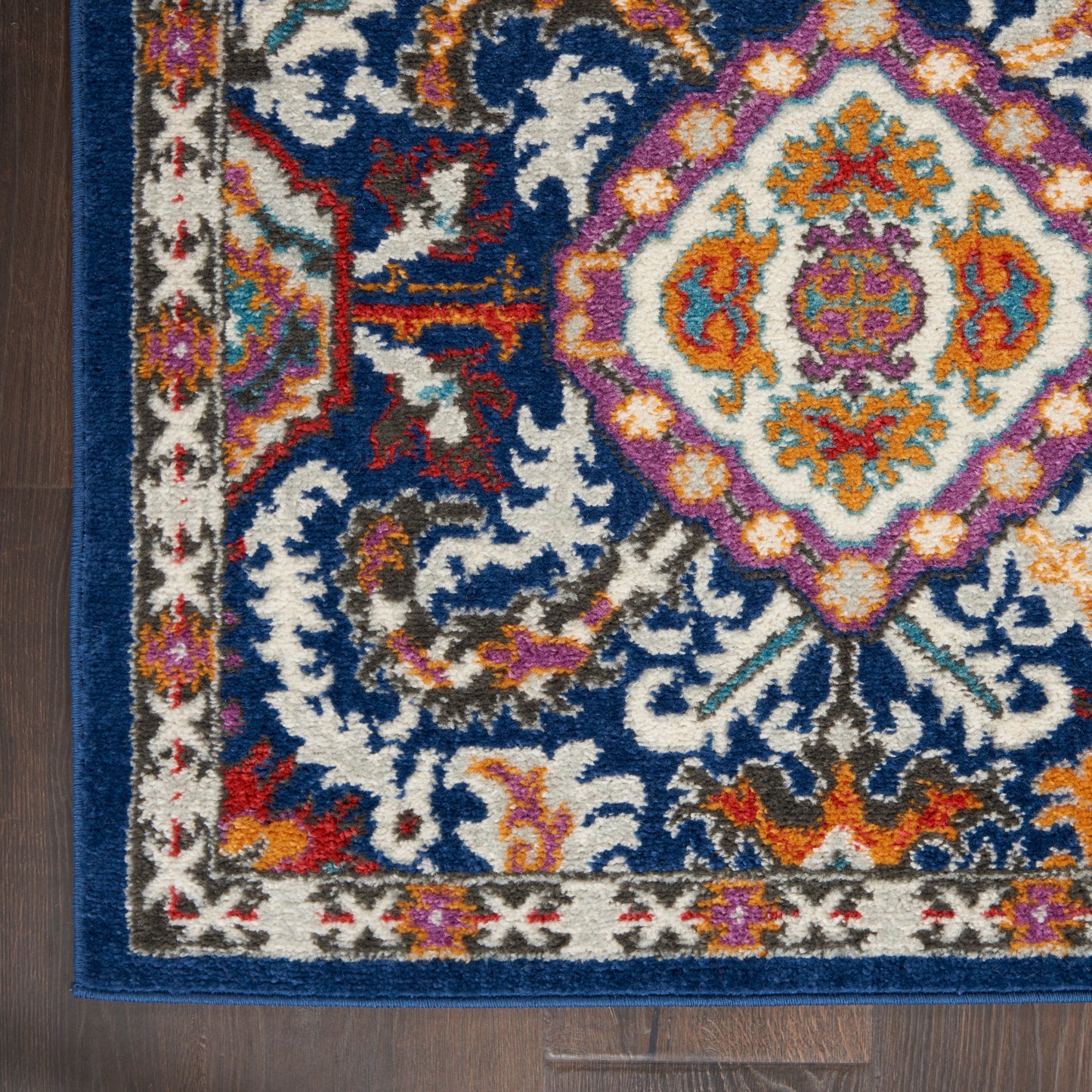 Nourison Home Passion  Blue Multicolor  Transitional