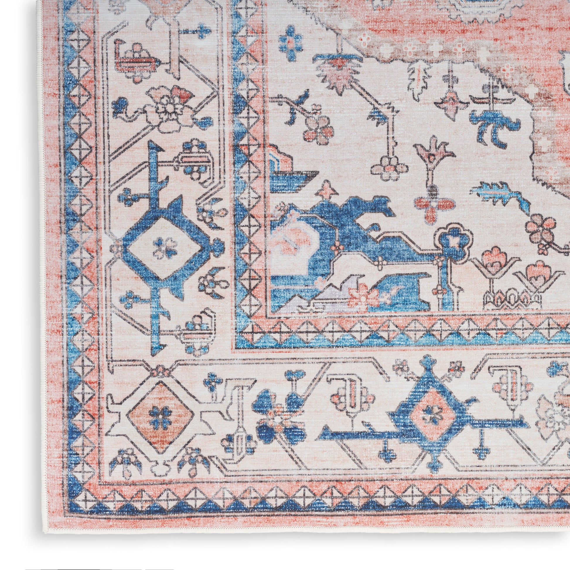 Nourison Home Fulton  Coral  Traditional