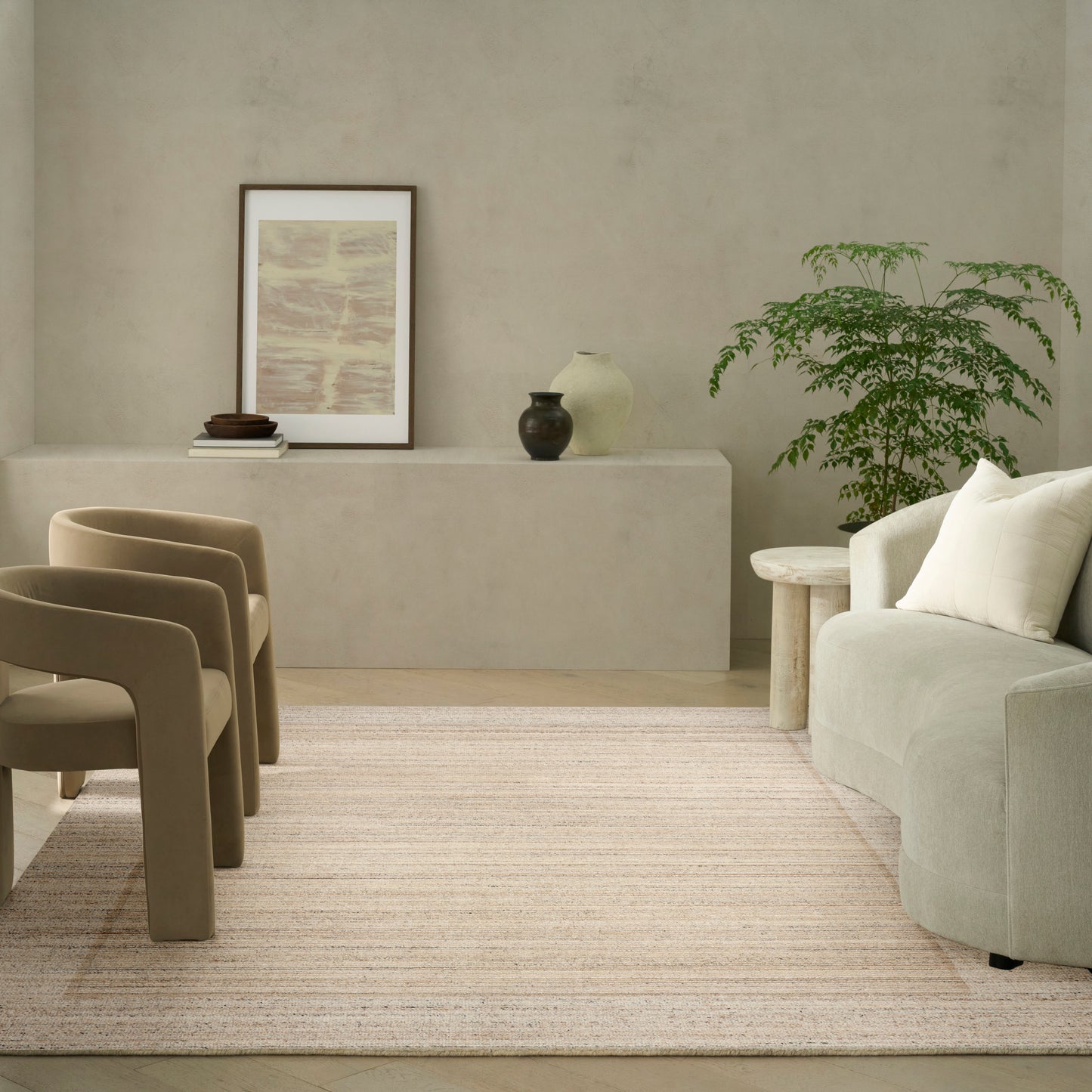 Calvin Klein CK082 Ridge  Beige Ivory  Contemporary