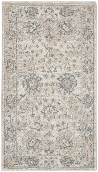 Nourison Home Moroccan Celebration KI384 Ivory Sand Traditional Power-loomed Rug