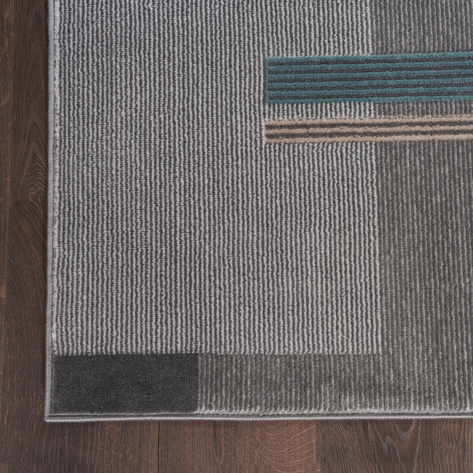 Nourison Home Thalia  Grey Multicolor  Contemporary