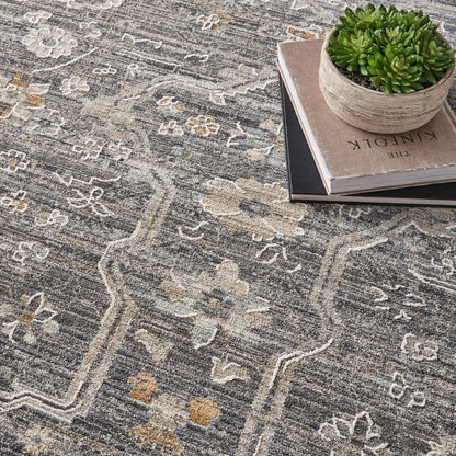 Nourison Home Lynx  Slate Multicolor  Transitional