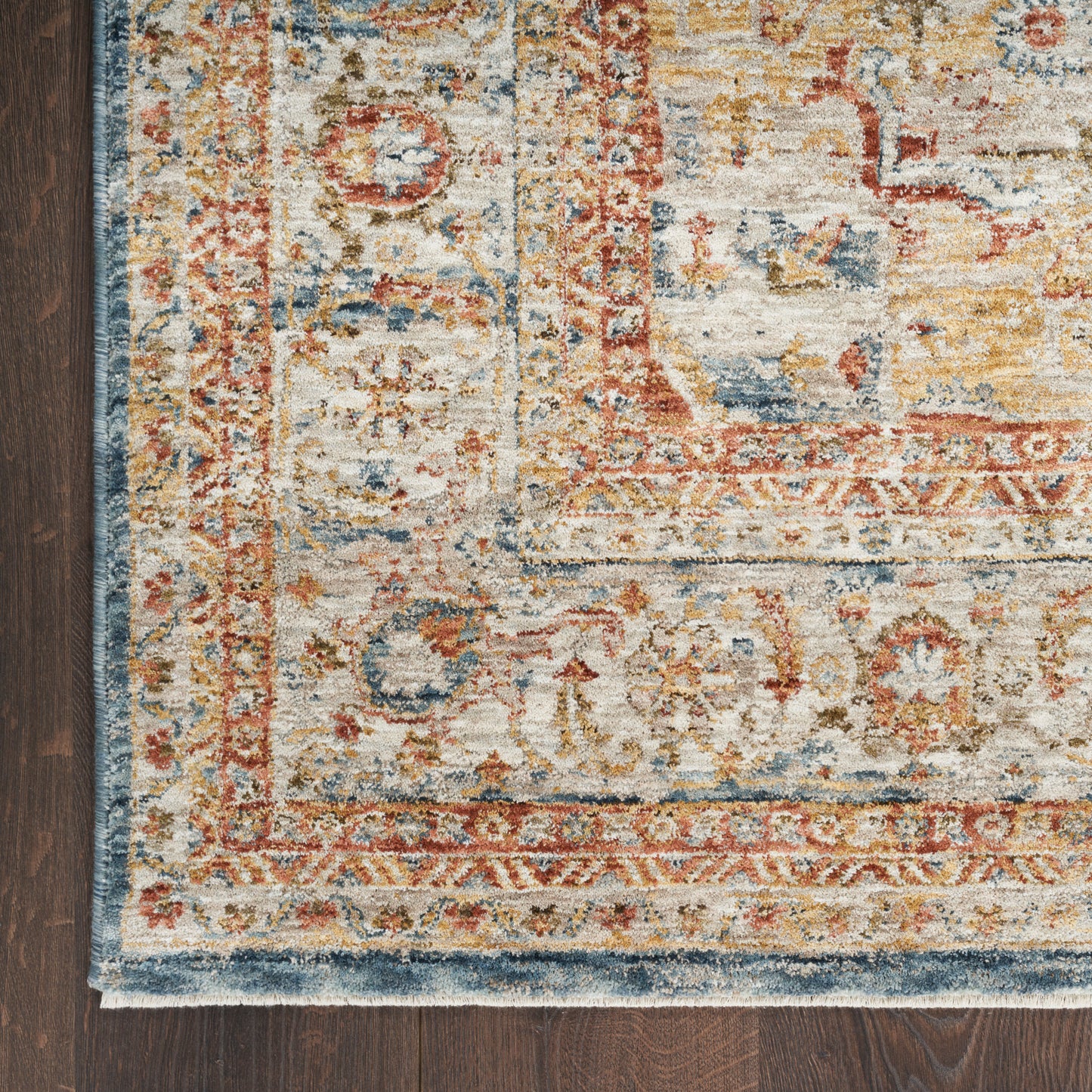 Nourison Home Sahar  Ivory Blue  Traditional